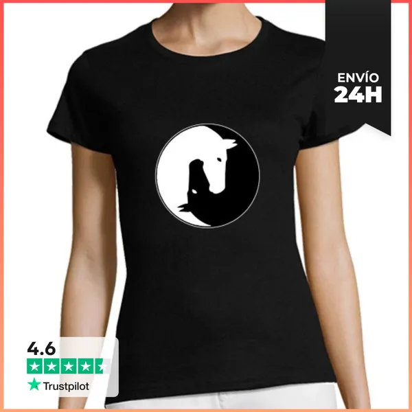 Camiseta Mujer Clásica Ying Yang LaTostadora