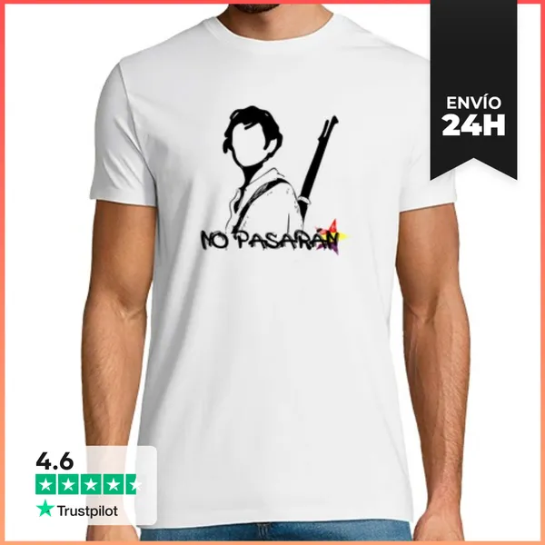 Camiseta Hombre Clásica No Pasarán LaTostadora