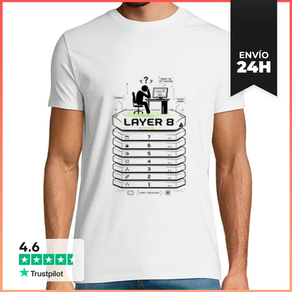 Camiseta Hombre Clásica Capa 8 Layer LaTostadora