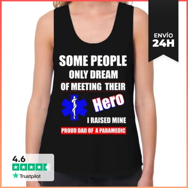Camiseta Mujer Sin Mangas, Loose Fit Crié A Mi Héroe Papá EMT