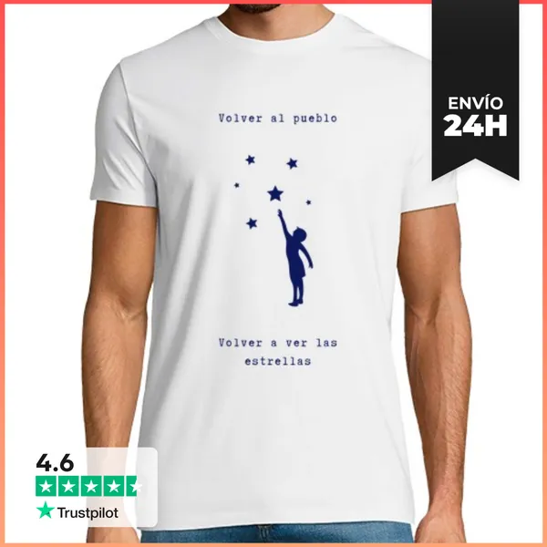 Camiseta Hombre Clásica Volver Al Pueblo LaTostadora