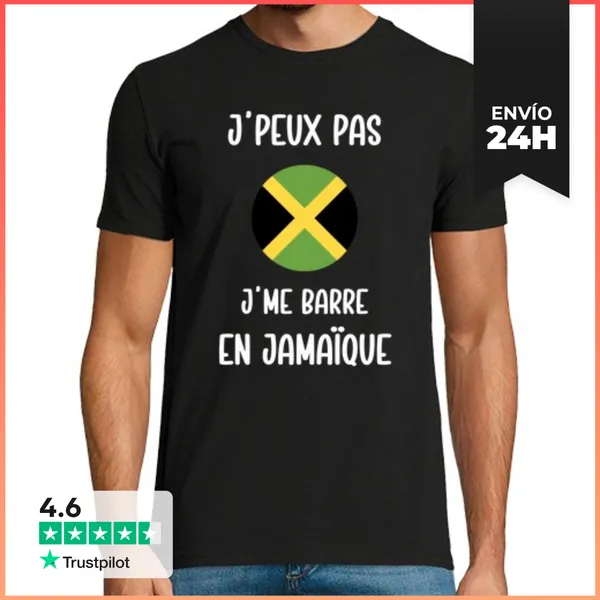 Camiseta Hombre Clásica No Puedo Me Voy A Jamaica LaTostadora