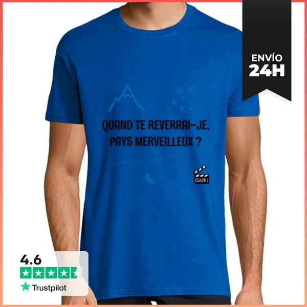 Camiseta Hombre Clásica Cuando Te Volveré A Ver País Maravillos