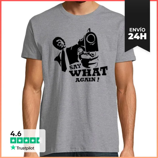 Camiseta Hombre Clásica Jules Winnfield - ¡Di Que Una Vez Más!