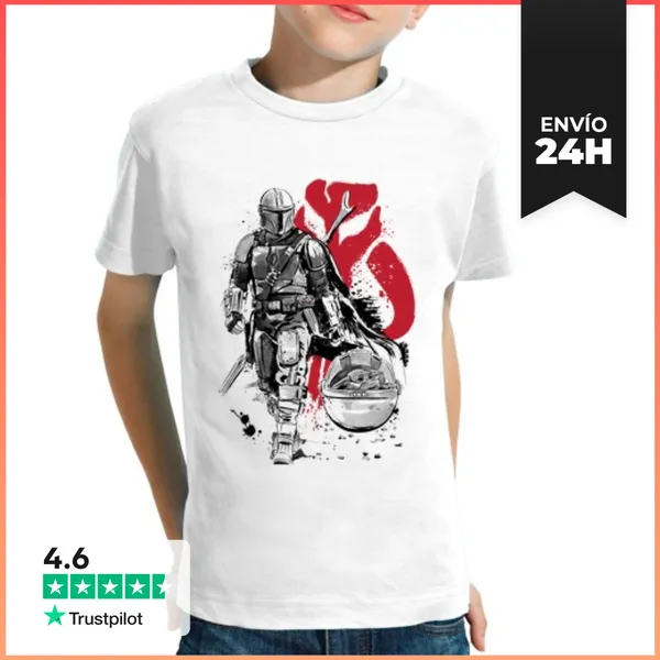 Camiseta Clásica Para Niños Lone Hunter And Cub LaTostadora