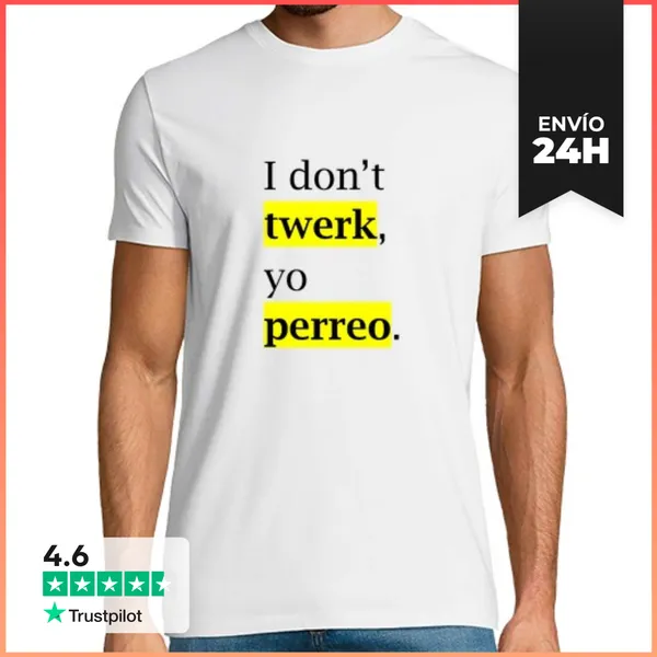 Camiseta Hombre Clásica Twerk Vs. Perreo LaTostadora