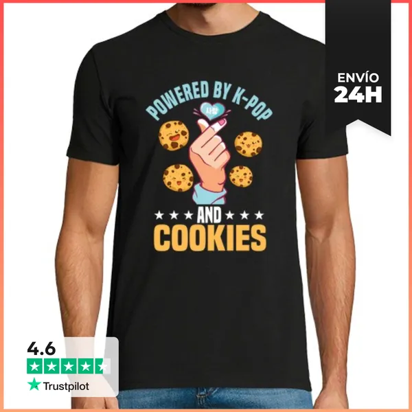 Camiseta Hombre Clásica Galletas Y Regalo K Pop LaTostadora