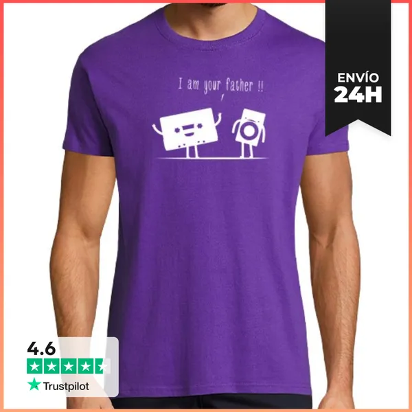 Camiseta Hombre Clásica Soy Tu Padre LaTostadora