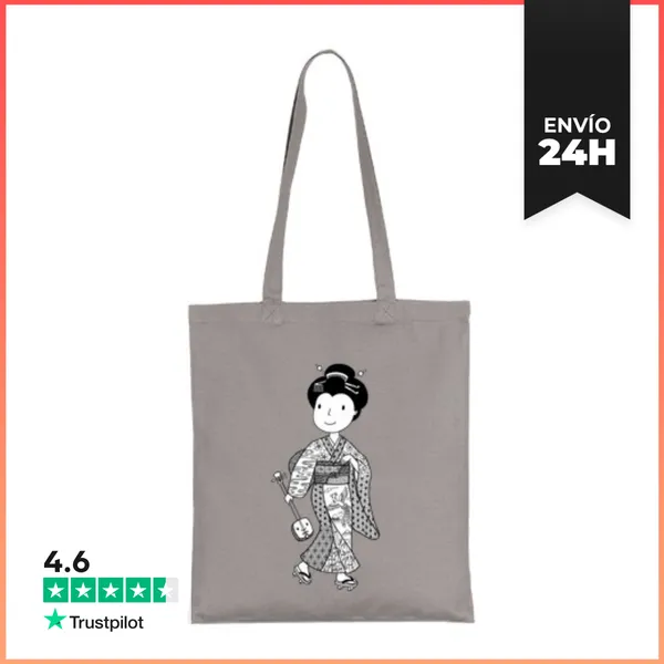 Bolsa De Tela Kimono Japonés Tradicional Shamisen LaTostadora
