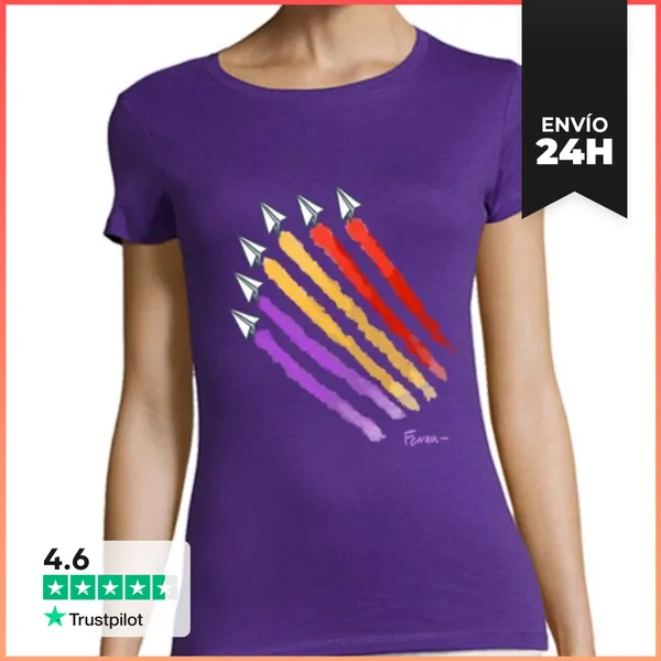 Camiseta Mujer Clásica Avioncitos LaTostadora