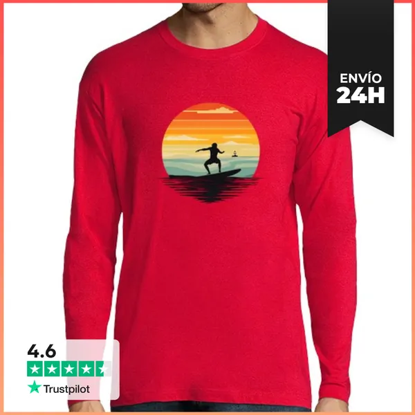 Camiseta Hombre Manga Larga Bien Aquí Hay Un Título Una