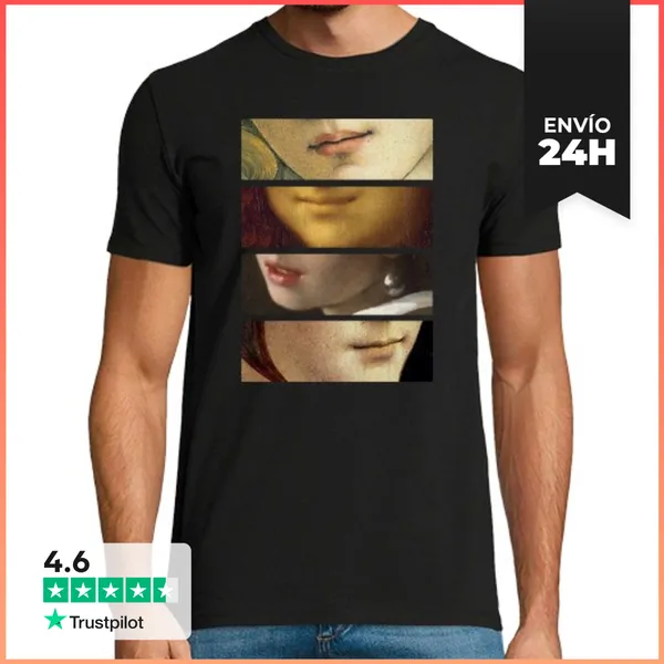 Camiseta Hombre Clásica Labios - Para Hombre LaTostadora