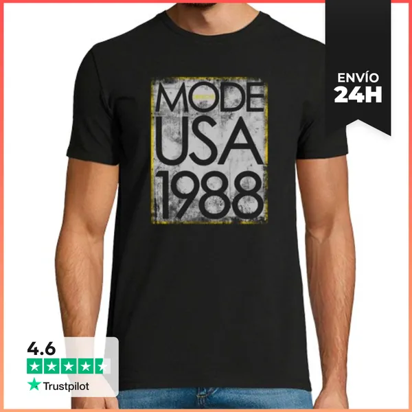 Camiseta Hombre Clásica Mode USA 1988 LaTostadora