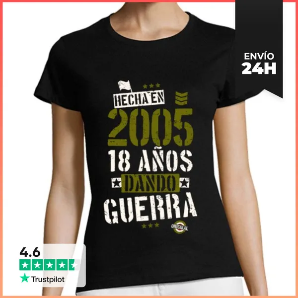 Camiseta Mujer Clásica 2005. 18 Años Dando Guerra LaTostadora