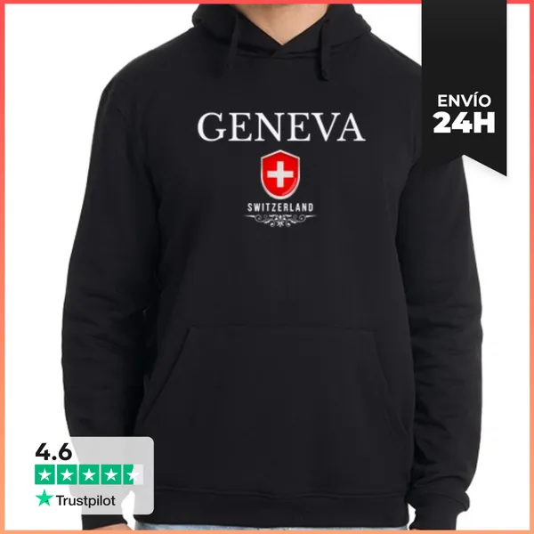 Sudadera Unisex Con Capucha Amo Ginebra, Recuerdo De Suiza