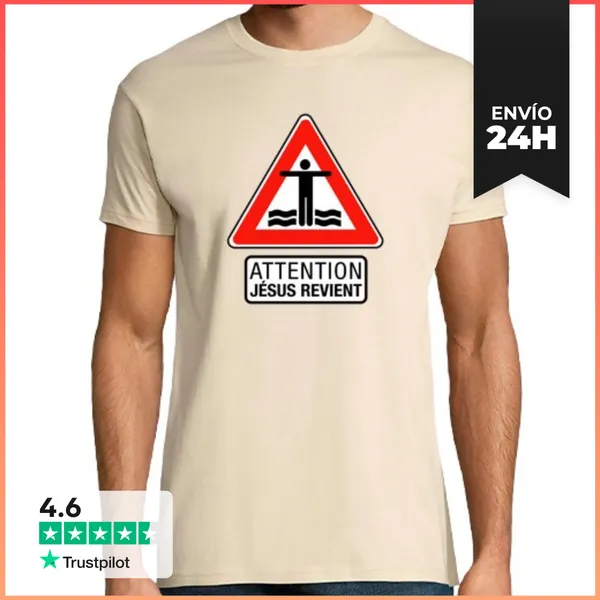 Camiseta Hombre Clásica Jesús Regrese LaTostadora