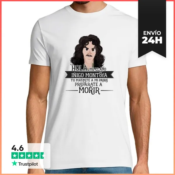 Camiseta Hombre Clásica Iñigo Montoya - Hombre, Manga Corta,