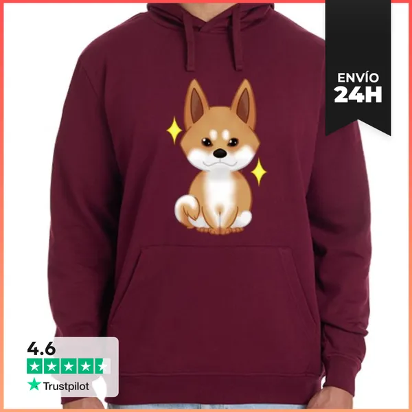 Sudadera Unisex Con Capucha Shiba Inu LaTostadora