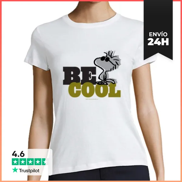 Camiseta Mujer Clásica Snoopy Be Cool LaTostadora