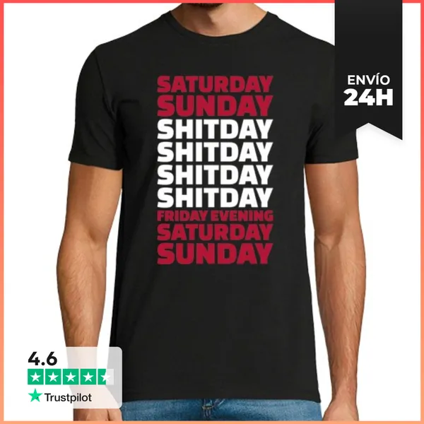 Camiseta Hombre Clásica Mierda LaTostadora