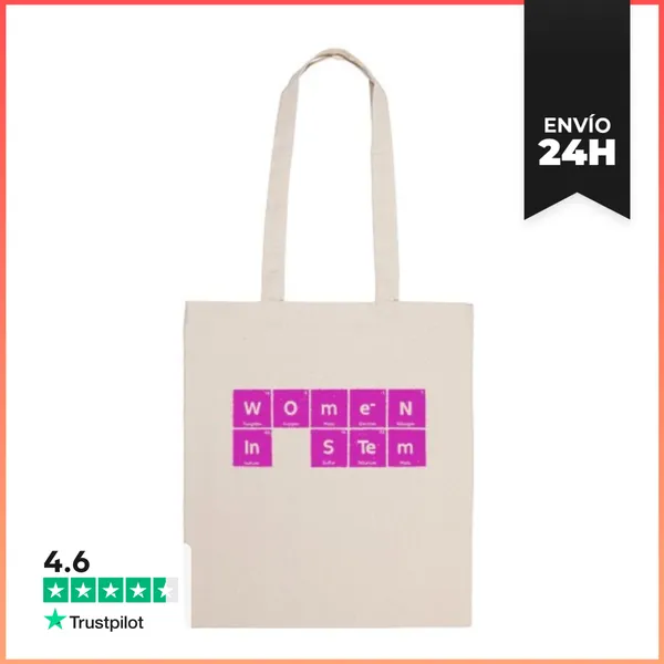 Bolsa De Tela Mujeres En STEM Tabla Periódica LaTostadora