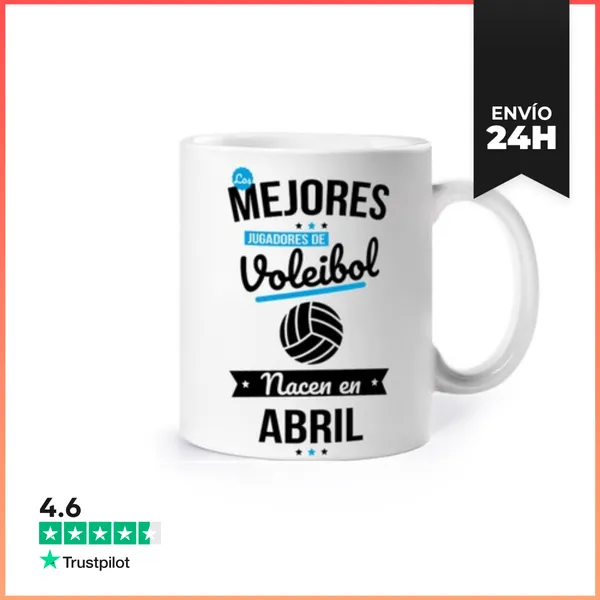 Taza Jugadores De Voleibol Nacen En Abril LaTostadora