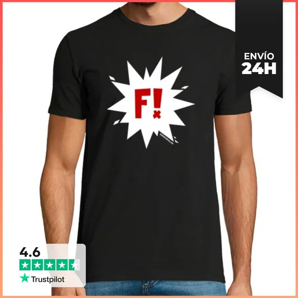 Camiseta Hombre Clásica Explosion Festivalera Negro 2 LaTostadora