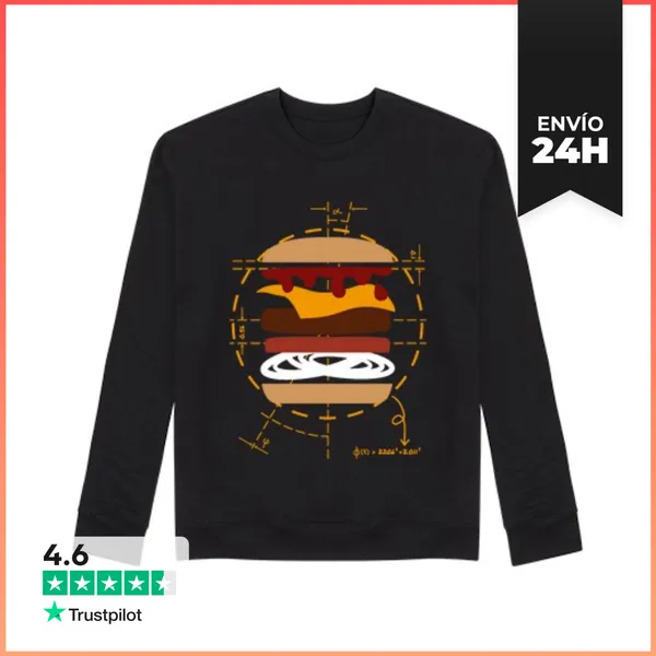 Sudadera Unisex Hamburguesa De Vitruvio - Sudadera NEW
