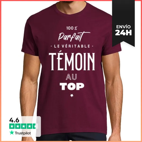 Camiseta Hombre Clásica El Verdadero Testigo En La Cima