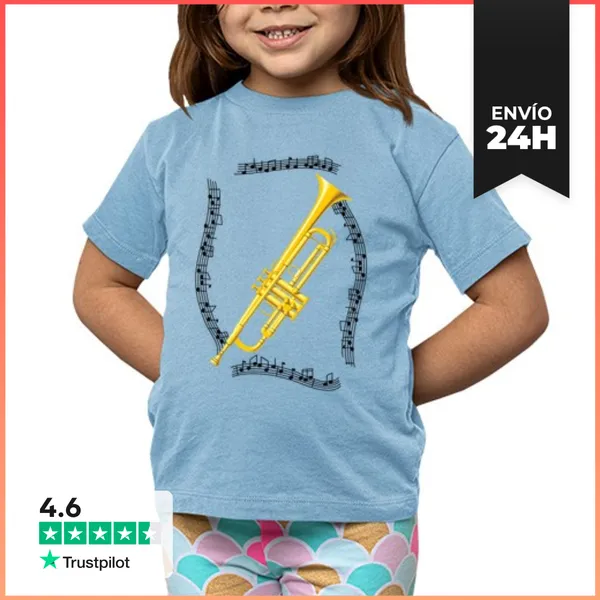 Camiseta Clásica Para Niños Trompeta LaTostadora