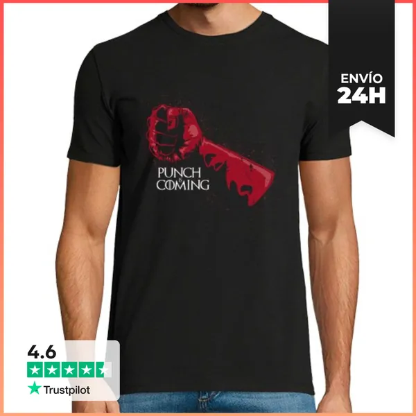 Camiseta Hombre Clásica Punch Is Coming LaTostadora