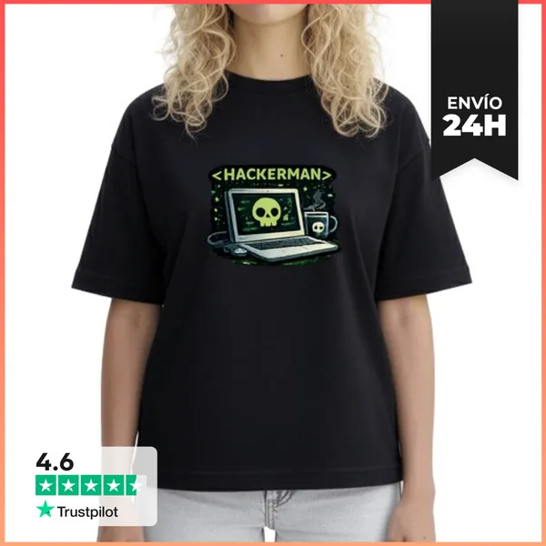 Camiseta Mujer Boxy Hackerman LaTostadora