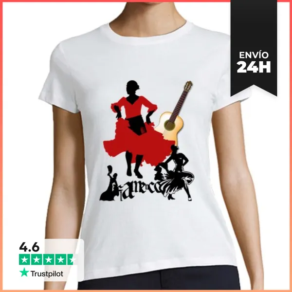 Camiseta Mujer Clásica Flamenco LaTostadora
