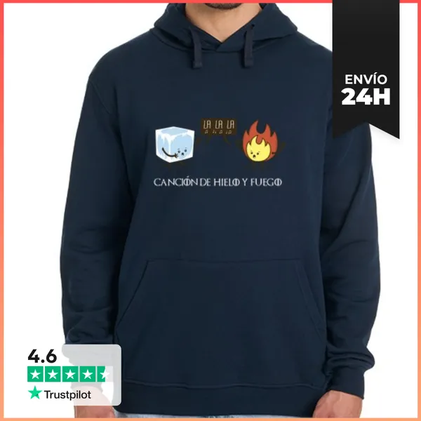 Sudadera Unisex Con Capucha Canción De Hielo Y Fuego - Jersey