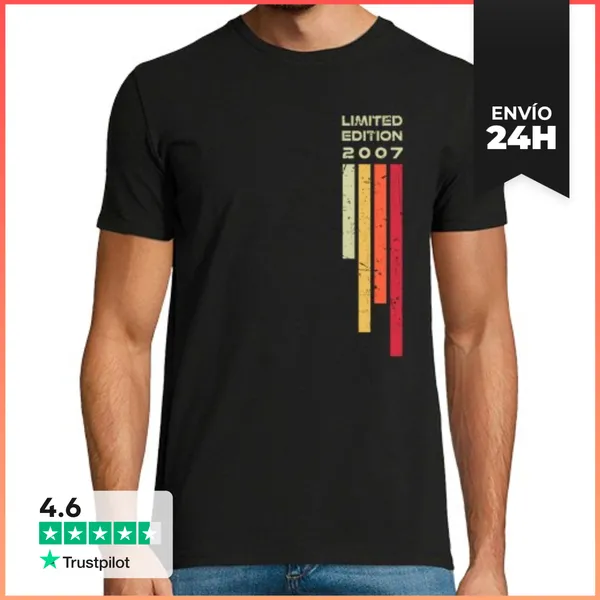 Camiseta Hombre Clásica 2007 Vintage-año-2 000026 LaTostadora