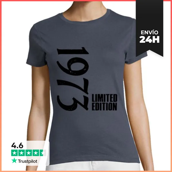 Camiseta Mujer Clásica 1973 50 Aniversario LaTostadora