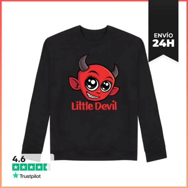 Sudadera Unisex Adorable Pequeño Personaje Diablillo LaTostadora