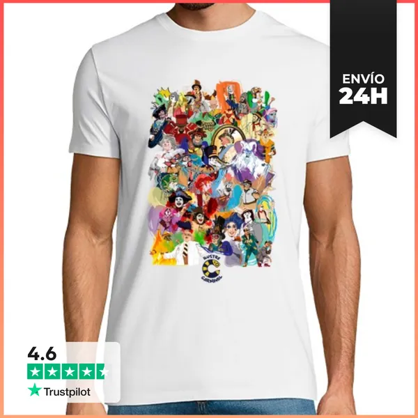Camiseta Hombre Clásica Ilustre Carnaval Camiseta LaTostadora