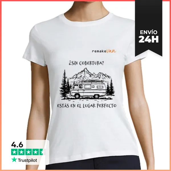 Camiseta Mujer Clásica Sin Cobertura Blanca Mujer LaTostadora