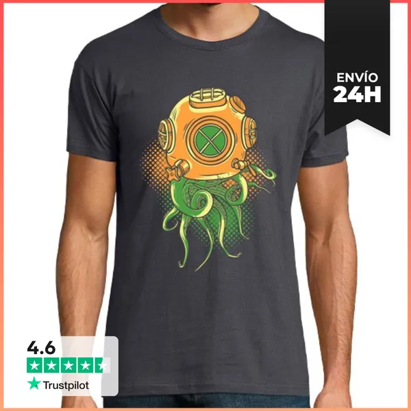 Camiseta Hombre Clásica Hombre, Manga Corta, Gris Ratón, Calidad