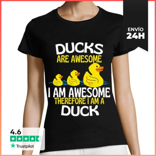 Camiseta Mujer Clásica Los Patos Son Asombrosos Y Divertidos A
