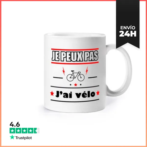 Taza No Puedo Tener Bicicleta Ciclismo LaTostadora