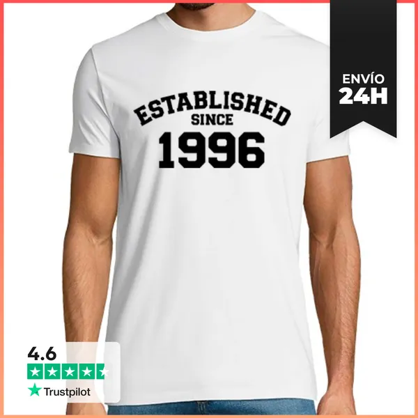Camiseta Hombre Clásica Establecido Desde 1996 LaTostadora