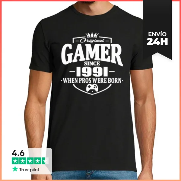 Camiseta Hombre Clásica Jugador Desde 1991 LaTostadora