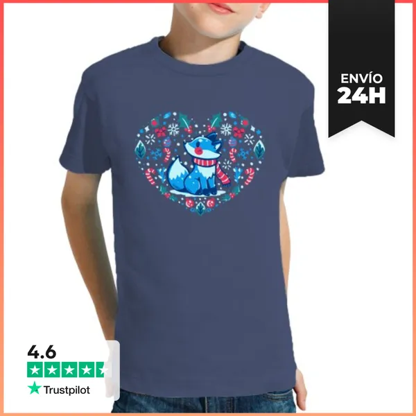 Camiseta Clásica Para Niños Corazón Del Invierno - Camiseta Para