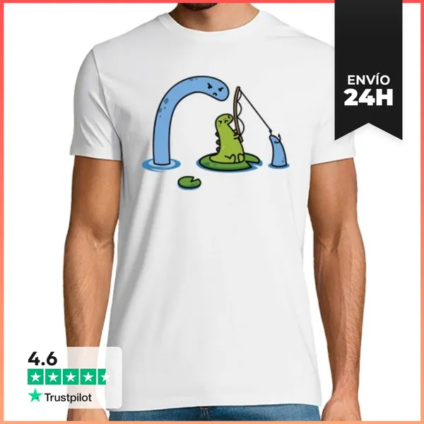 Camiseta Hombre Clásica Pesca Imposible LaTostadora