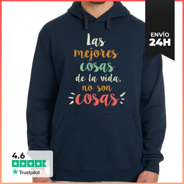 Sudadera Unisex Con Capucha Las Mejores Cosas De La Vida...