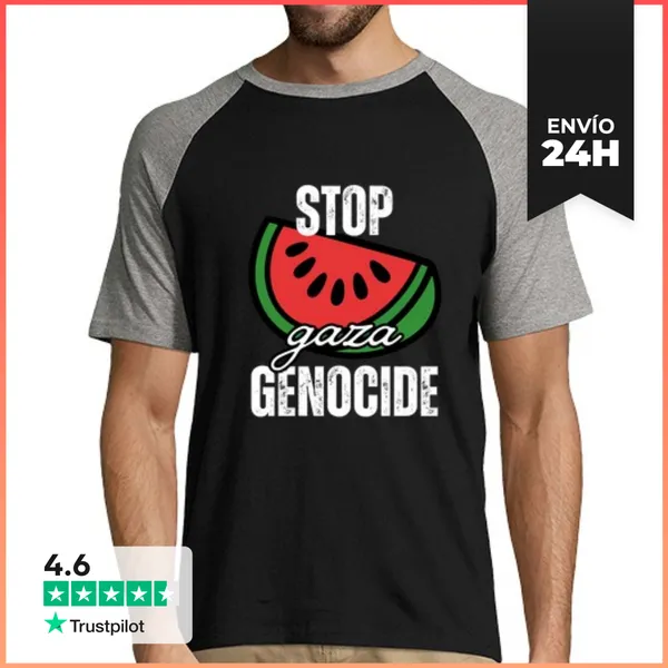 Camiseta Hombre, Estilo Béisbol Parad El Genocidio En Gaza