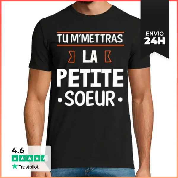 Camiseta Hombre Clásica Pondrás La Hermana Pequeña Regalo Humor
