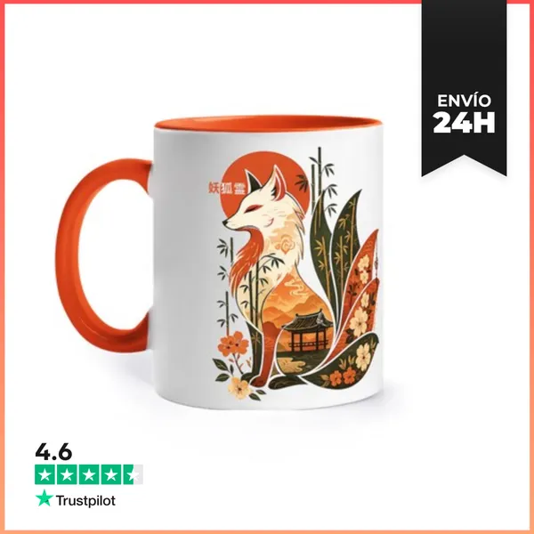 Taza De Colores Kitsune LaTostadora